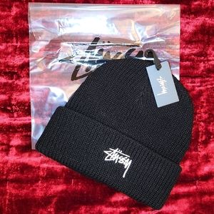 NWT Stussy Cuffed Beanie Black
